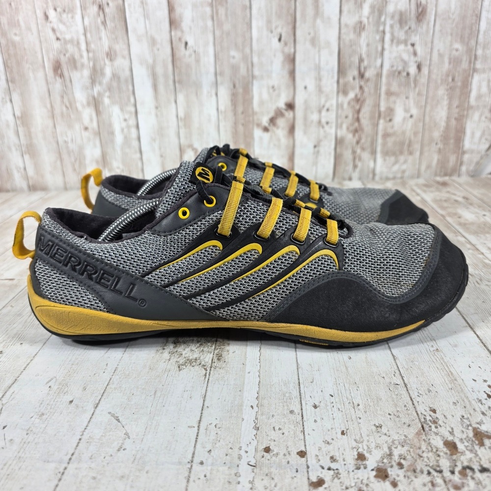 Merrell Trail Glove Mens 13 Smoke Adventure Yellow Barefoot Running Shoes J85521